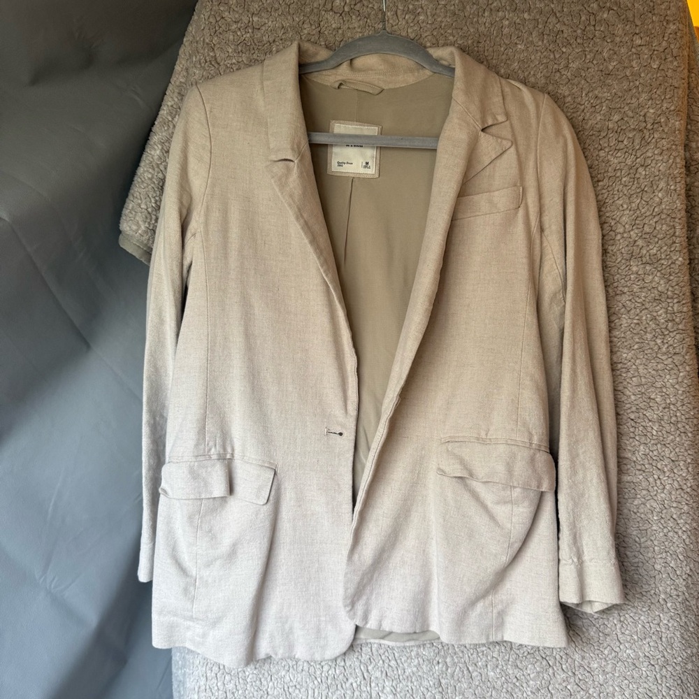 Abercrombie & Fitch Light Tan Blazer